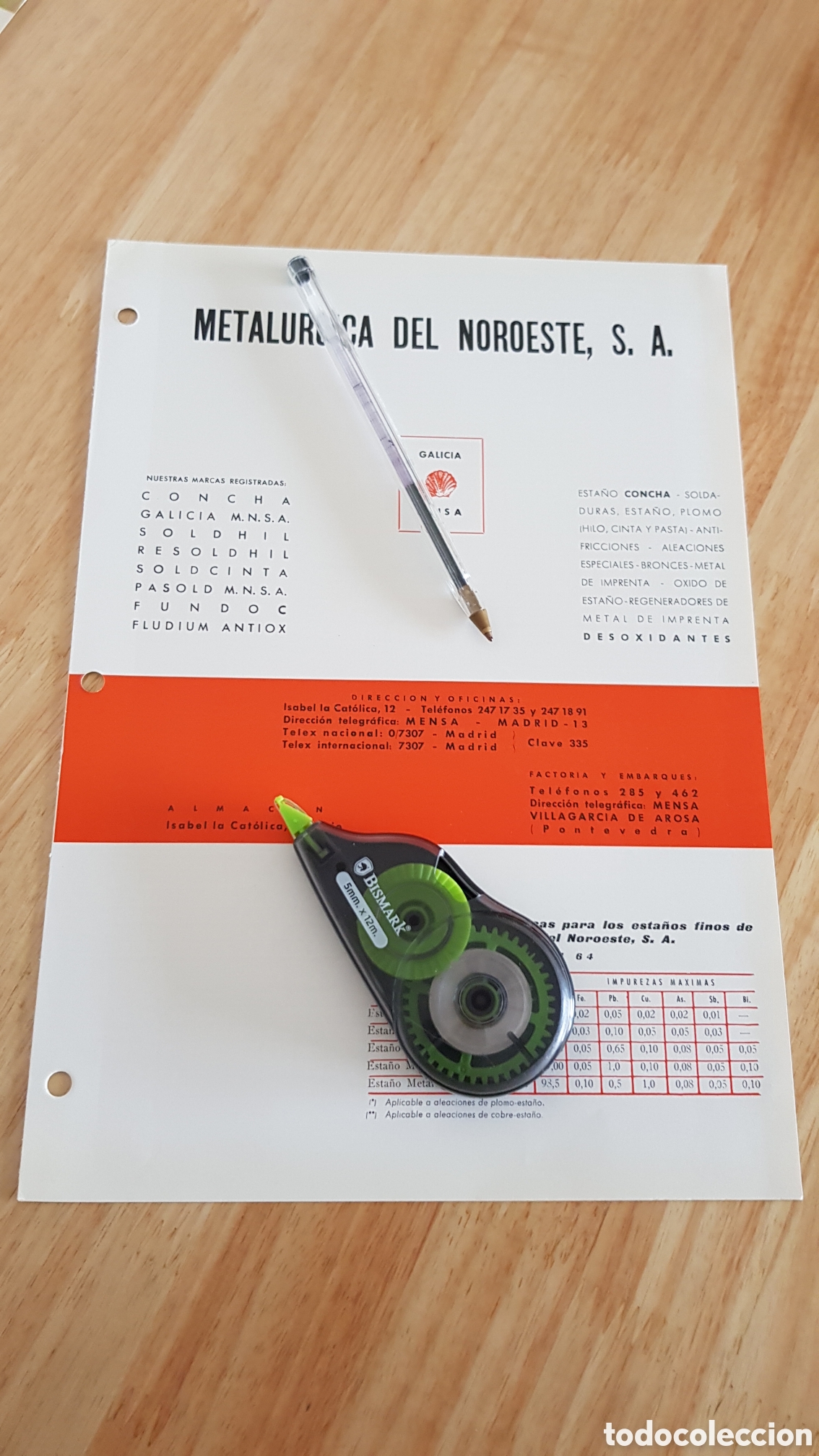 Cat&aacute;logos publicitarios: Metal&uacute;rgica del Noroeste S.A