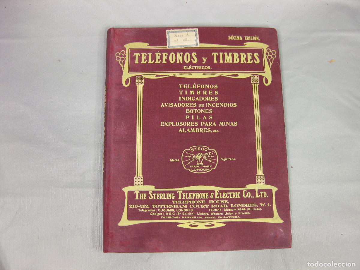Cat&aacute;logos publicitarios: CAT&Aacute;LOGO DE TEL&Eacute;FONOS Y TIMBRES EL&Eacute;CTRICOS. THE STERLING TELEPHONE & ELECTRIC COMPANY. CATALOG
