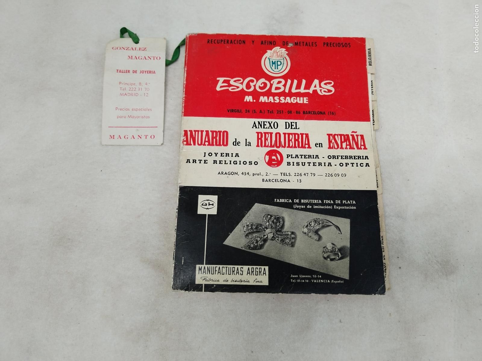 Cat&aacute;logos publicitarios: anexo anuario de la relojeria en espa&ntilde;a - c189