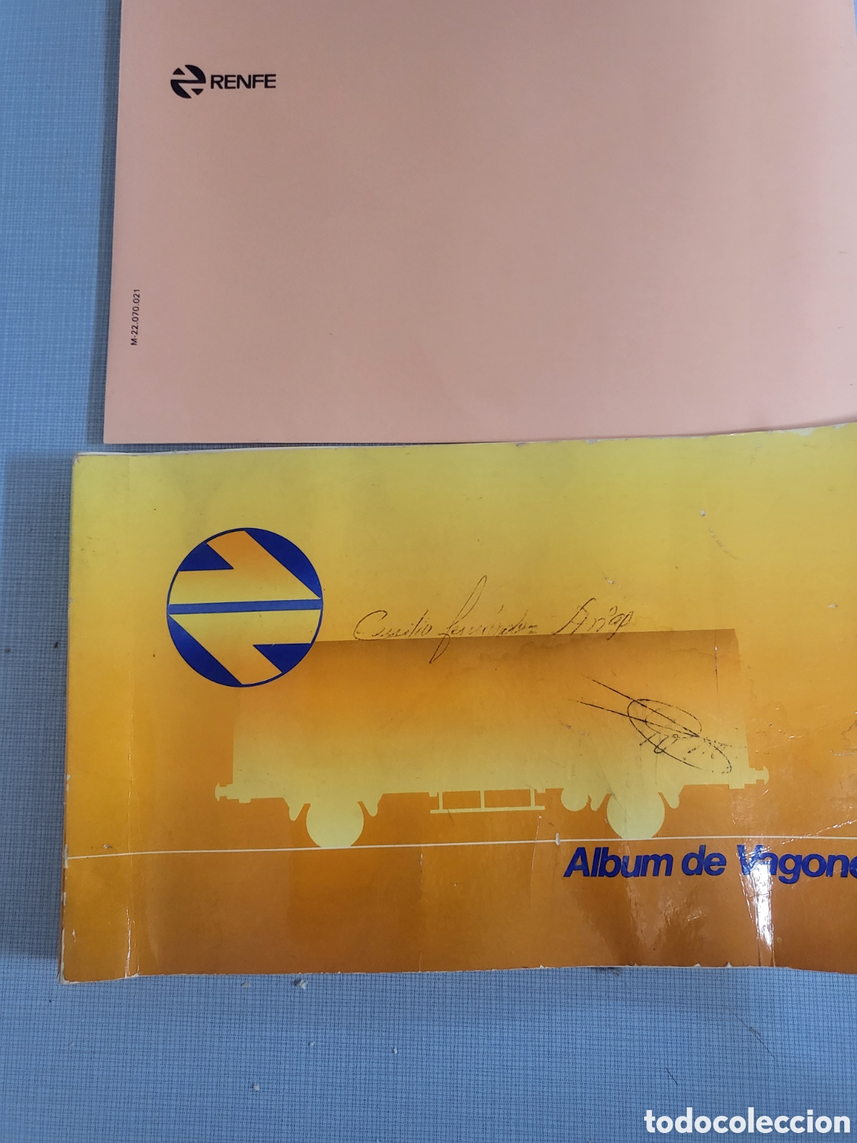 Cat&aacute;logos publicitarios: Libro &aacute;lbum vagones renfe
