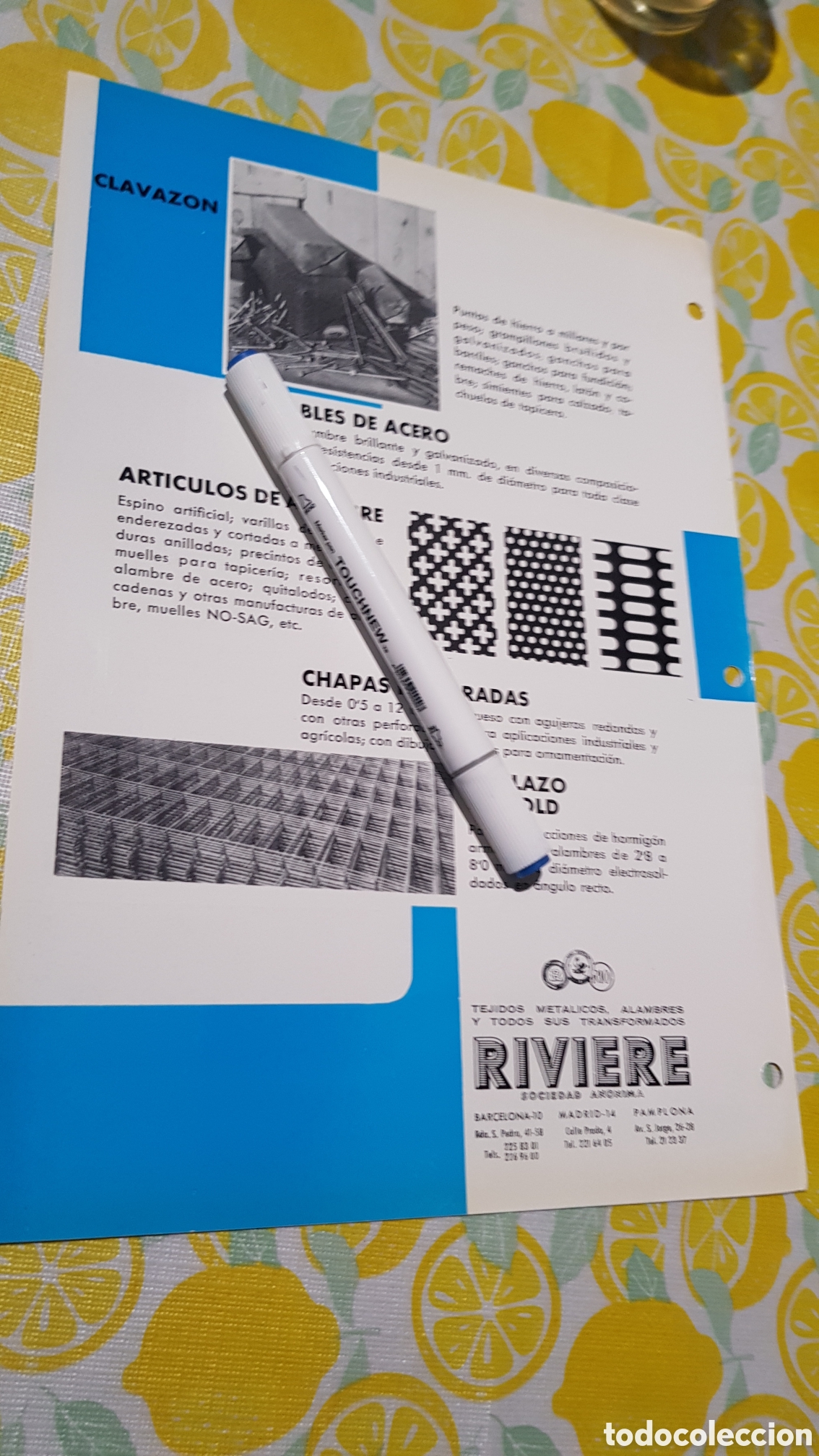 Cat&aacute;logos publicitarios: Alambres Ribiere S.A