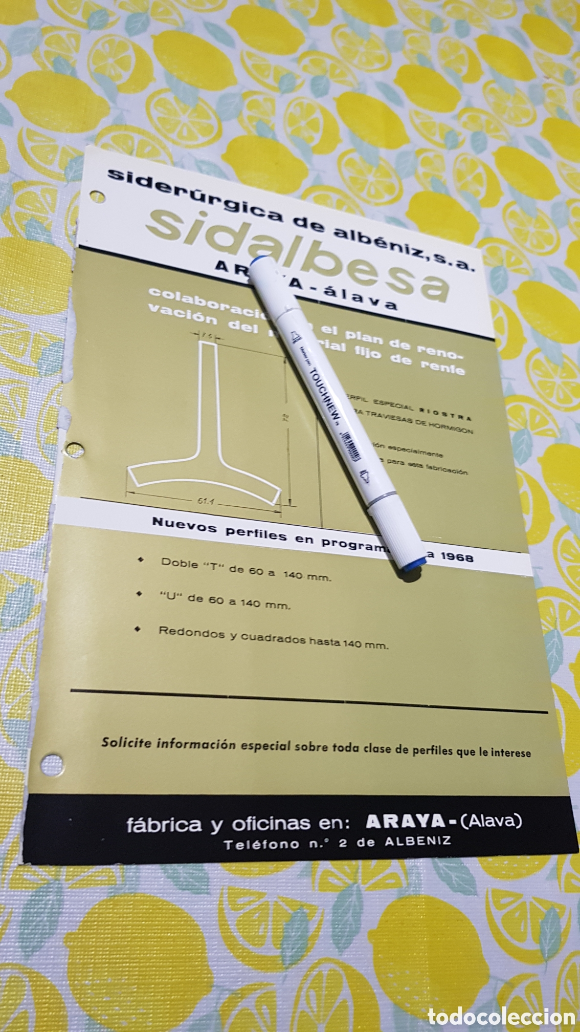 Cat&aacute;logos publicitarios: Sider&uacute;rgica de Albe&ntilde;iz S.A