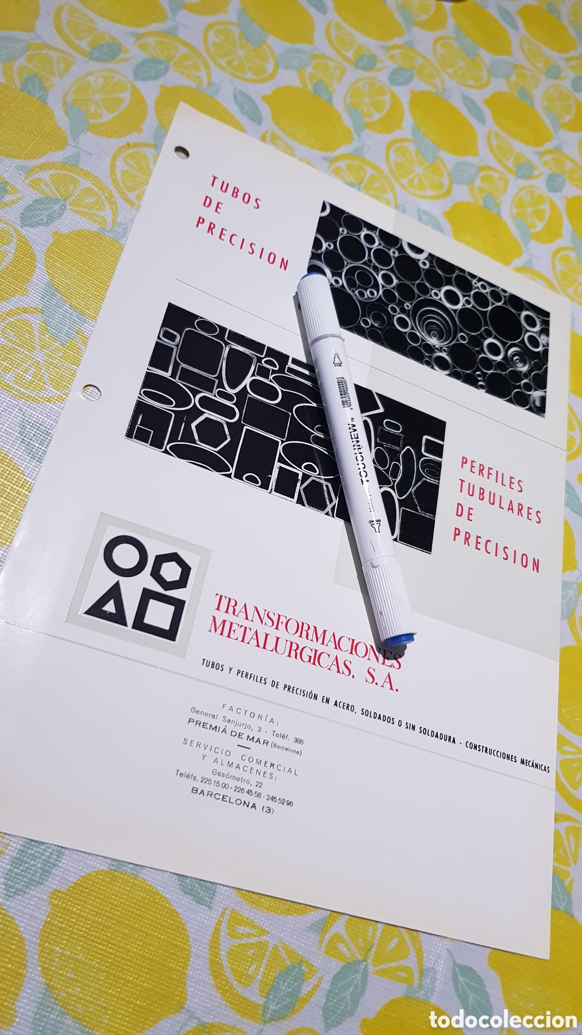 Cat&aacute;logos publicitarios: Transformaciones Metal&uacute;rgicas S.A
