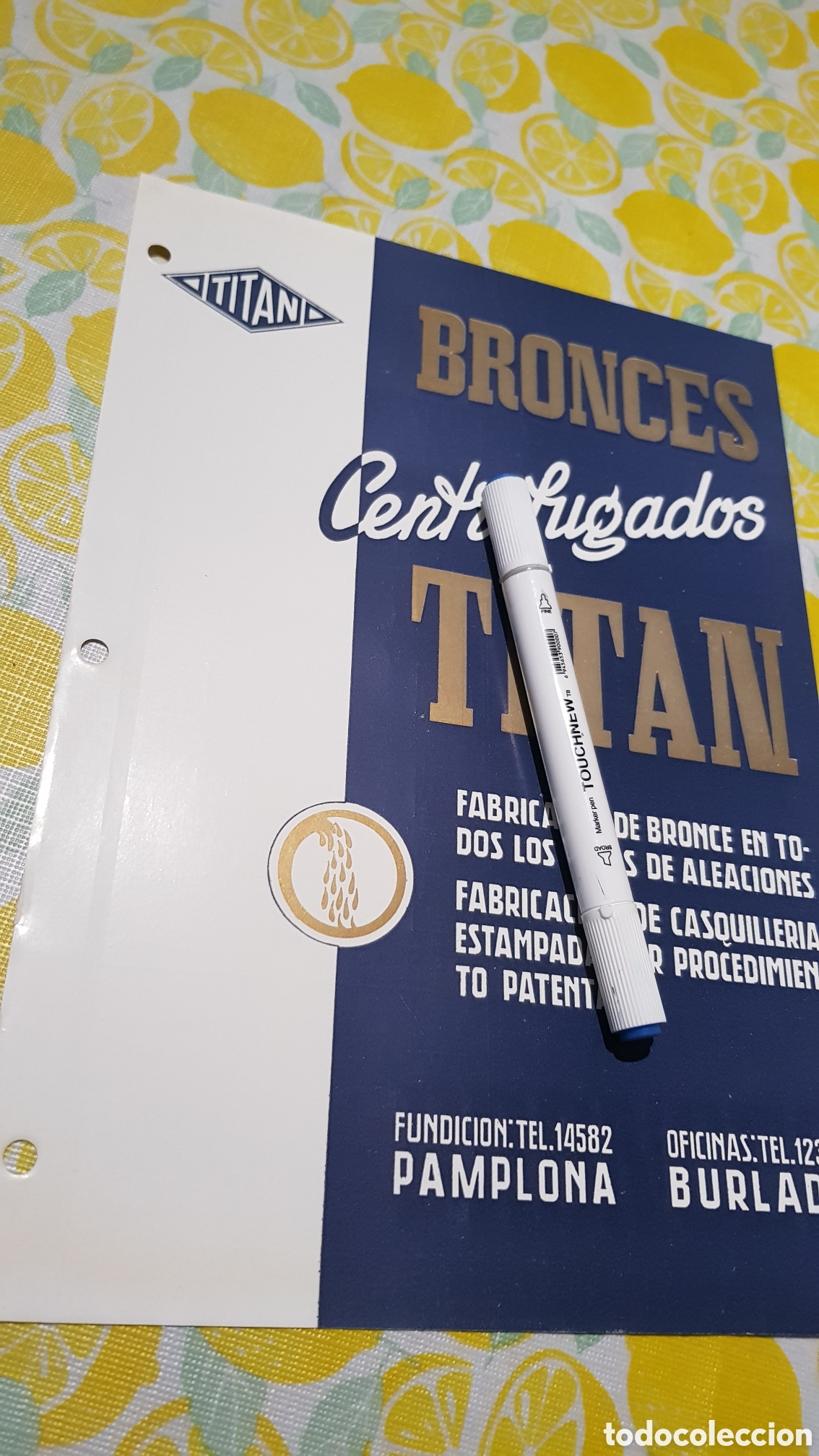 Cat&aacute;logos publicitarios: Bronces Centrifugados Titan