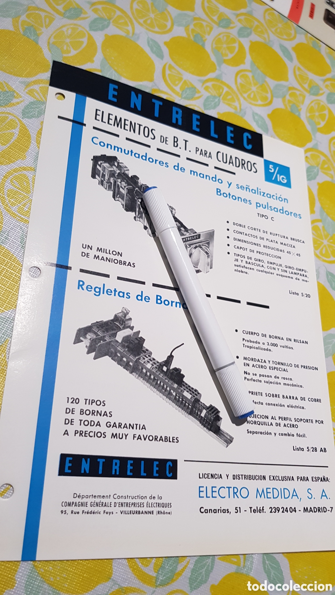 Cat&aacute;logos publicitarios: Electro Medida S.A Madrid
