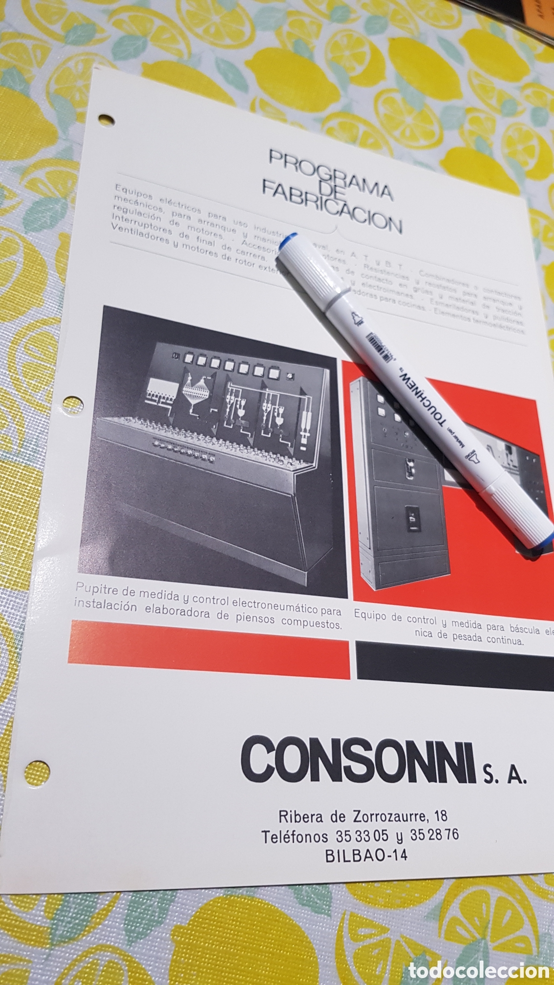 Cat&aacute;logos publicitarios: Equipos El&eacute;ctricos CONSONNI S.A