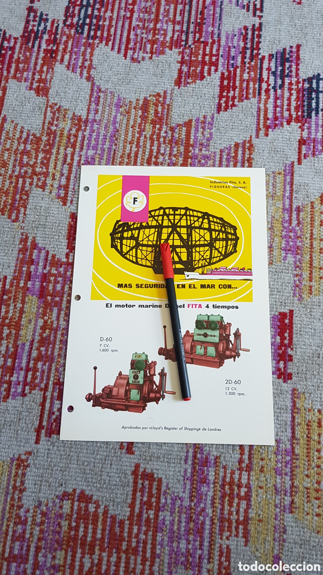 Cat&aacute;logos publicitarios: Catalogo motor marino Di&eacute;sel Fita