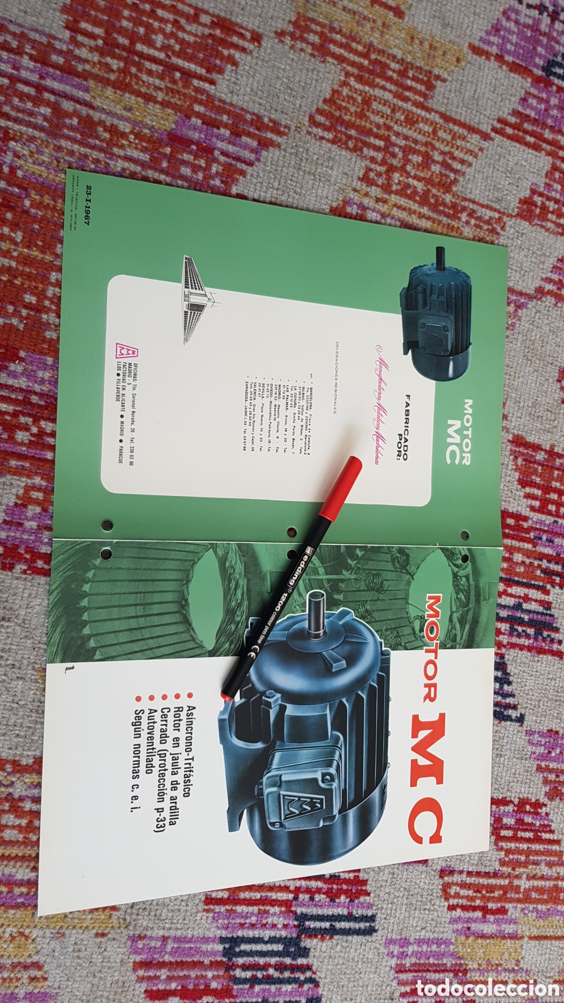 Cat&aacute;logos publicitarios: Motores MC MANOFACTURAS MET&Aacute;LICAS MADRILE&Ntilde;AS