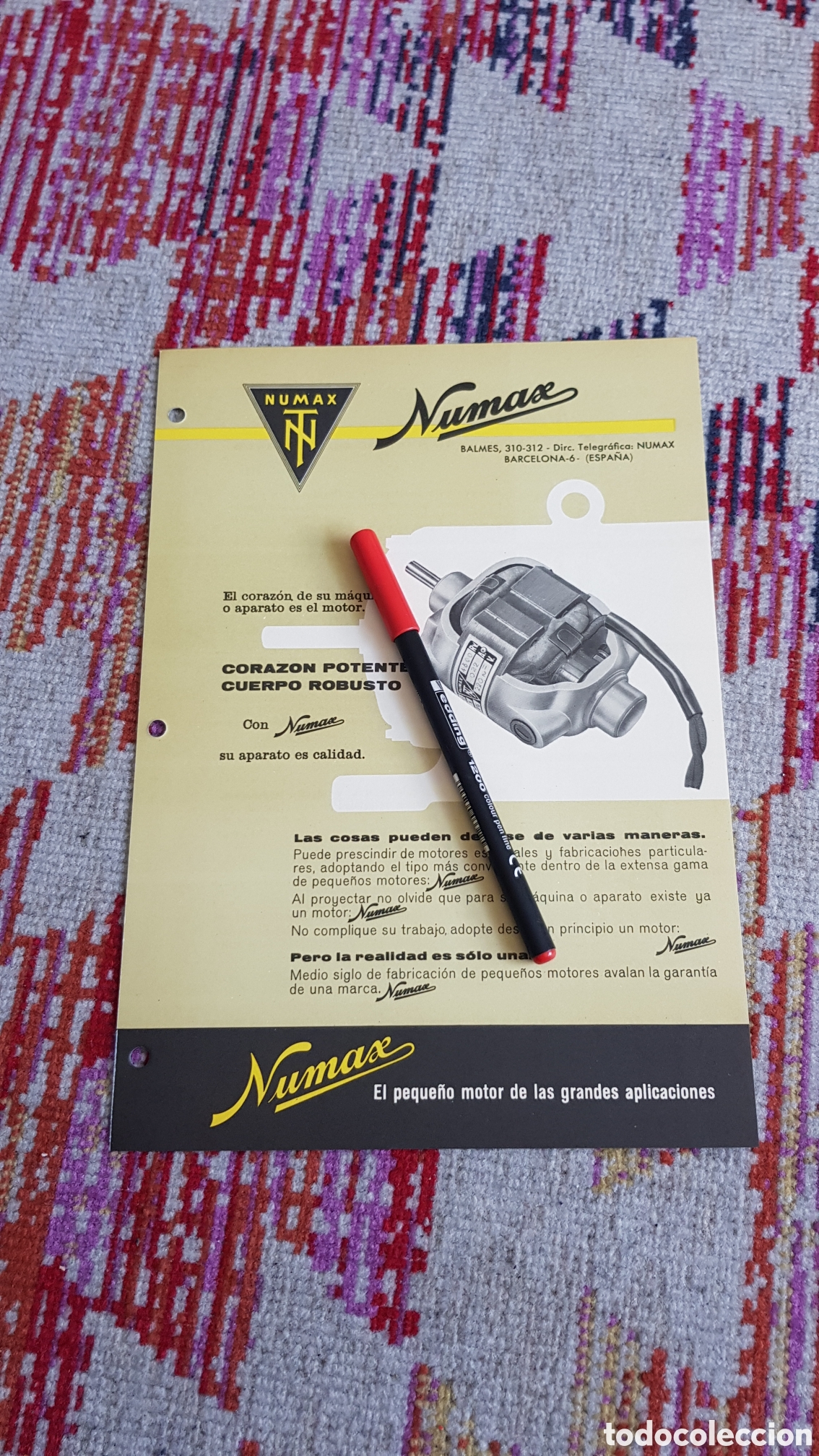 Cat&aacute;logos publicitarios: Motor el&eacute;ctrico NUMAX