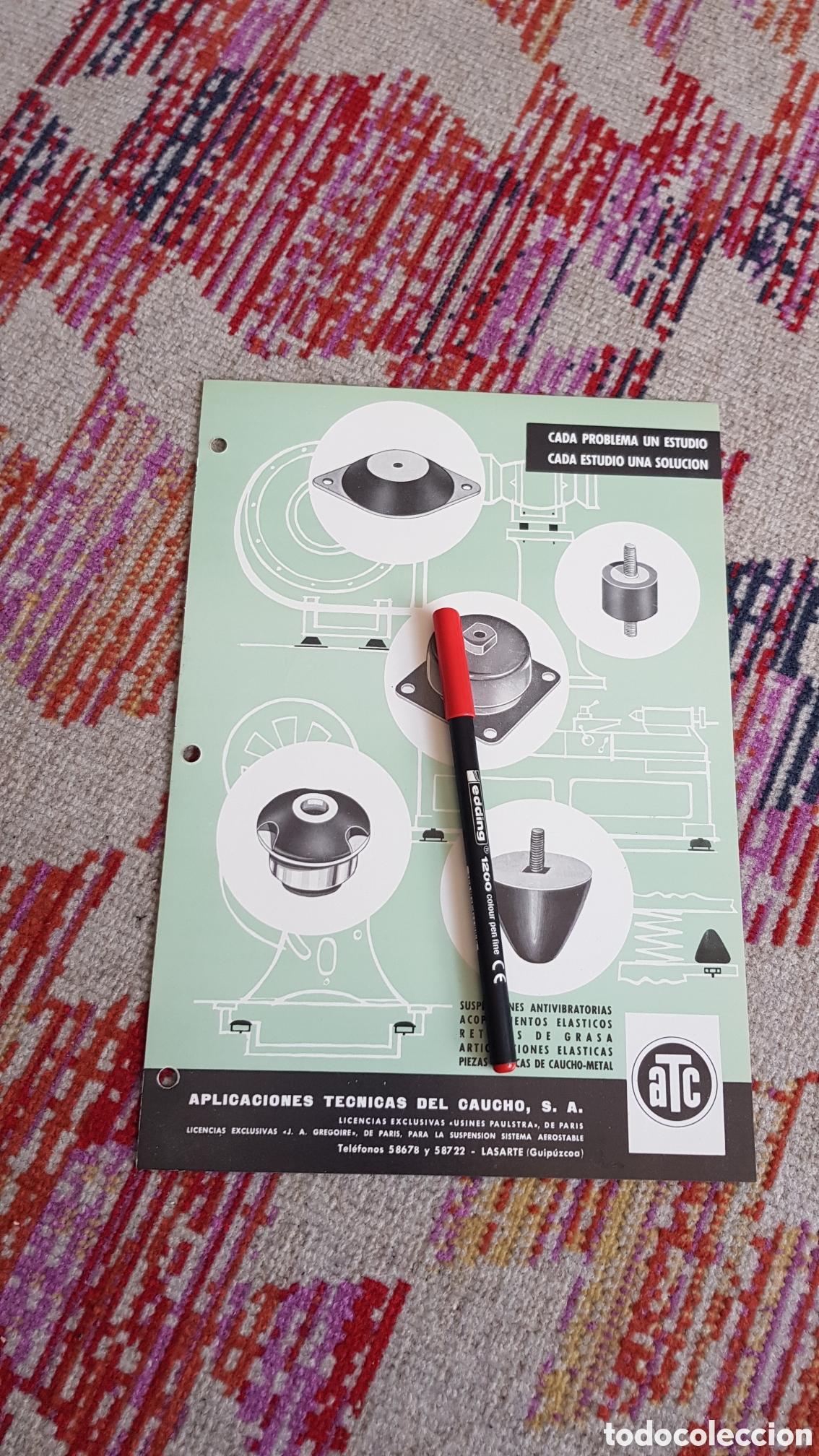 Cat&aacute;logos publicitarios: Aplicaciones t&eacute;cnicas de caucho S.A