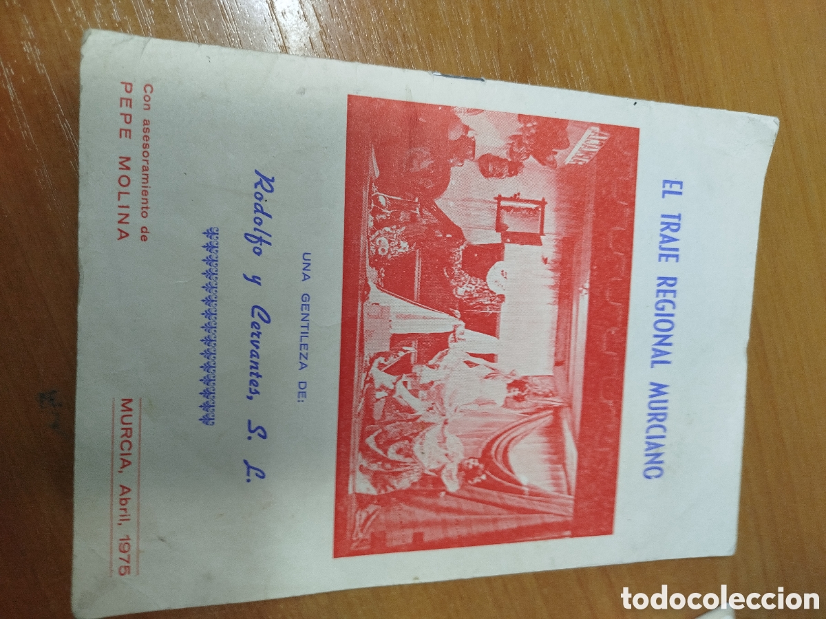 Cat&aacute;logos publicitarios: El traje regional murciano. Rodolfo y Cervantes. Publicidad.