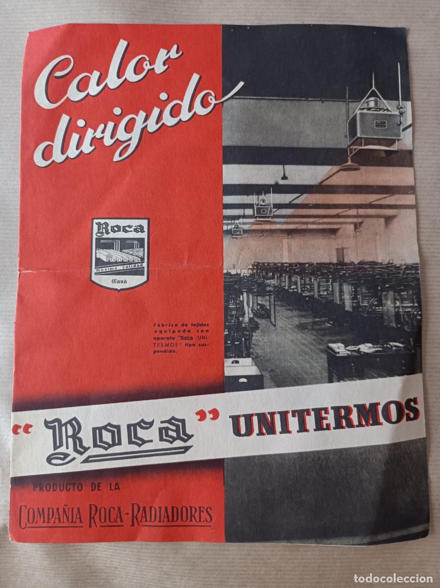 Cat&aacute;logos publicitarios: FOLLETO CAT&Aacute;LOGO ROCA UNITERMOS COMPA&Ntilde;&Iacute;A ROCA-RADIADORES A&Ntilde;OS 50