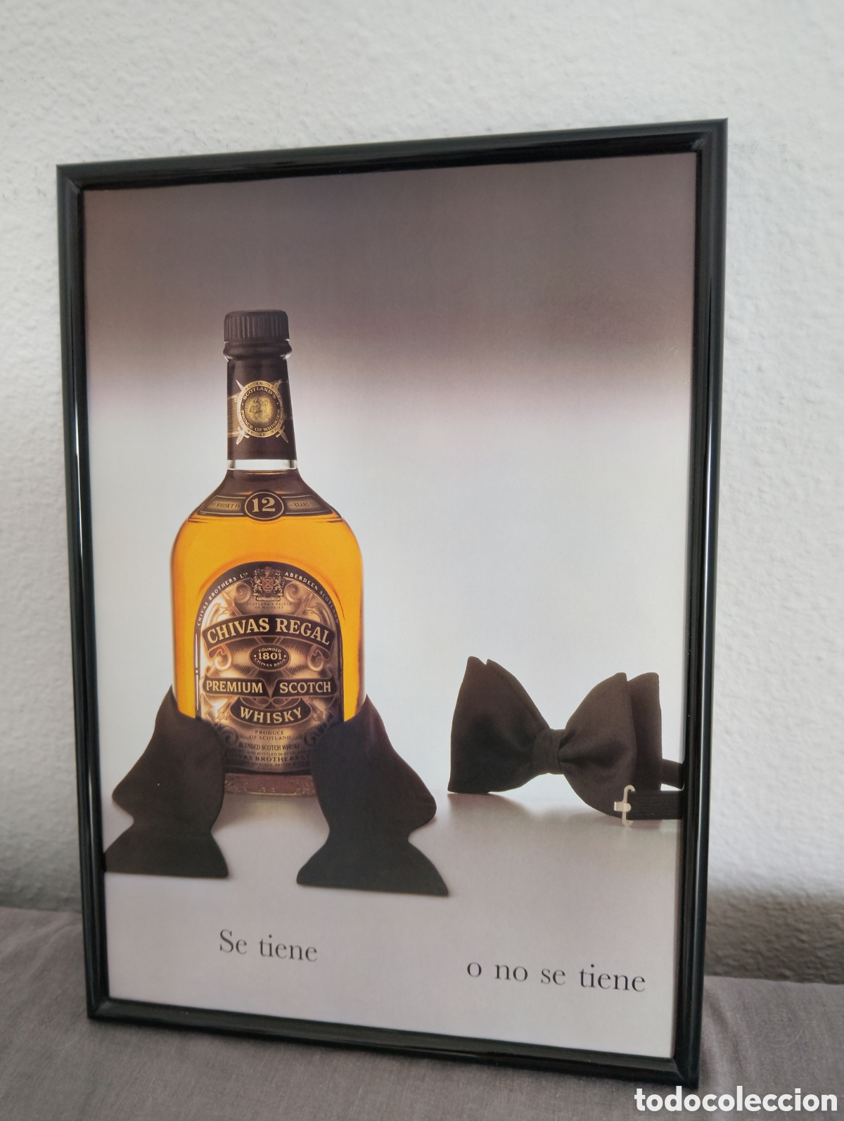 Werbekataloge: Chivas Regal cuadro publicidad vintage a&ntilde;os 90 bar whisky