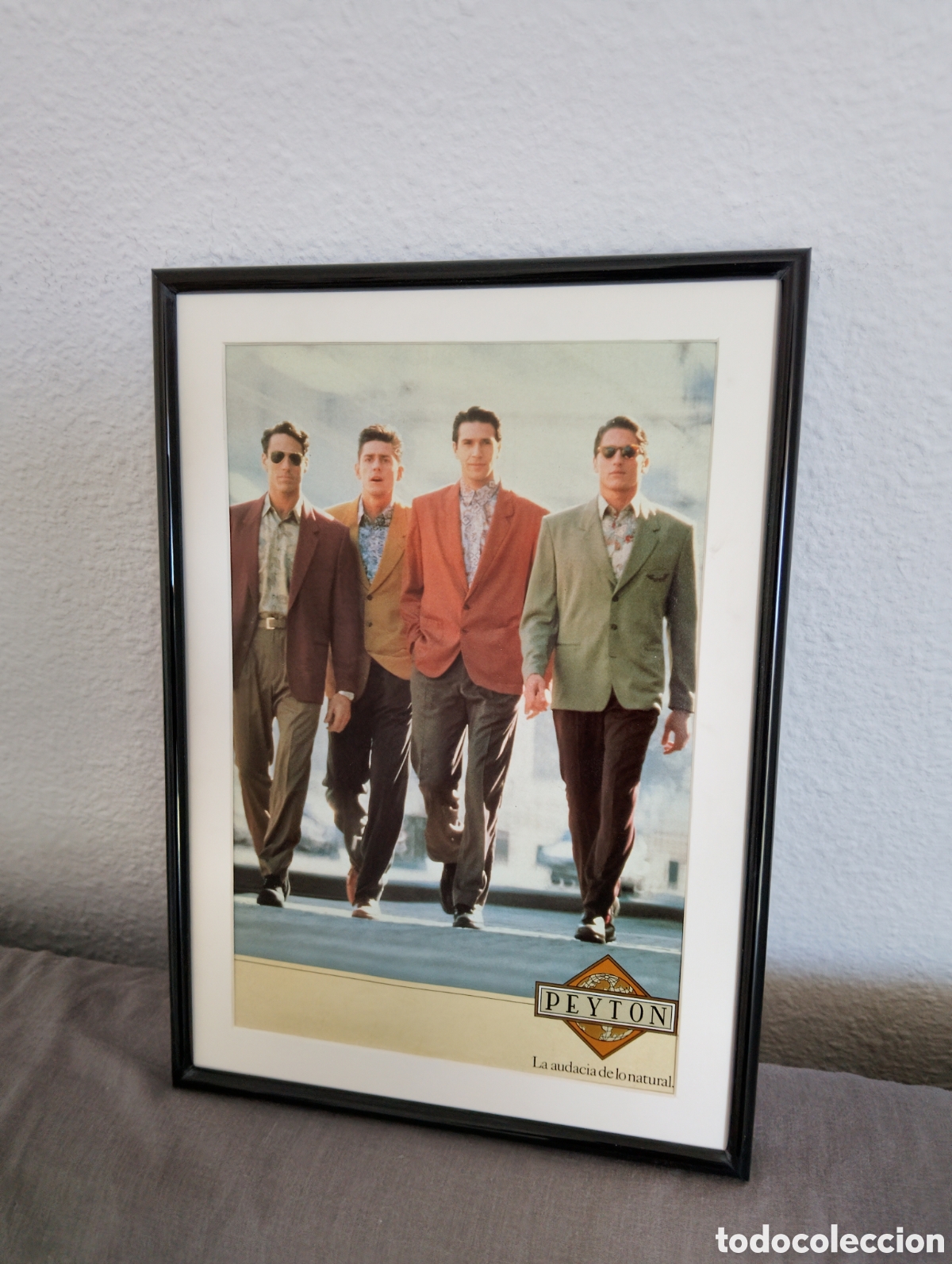 Cat&aacute;logos publicitarios: Peyton moda hombre cuadro publicidad vintage a&ntilde;os 80