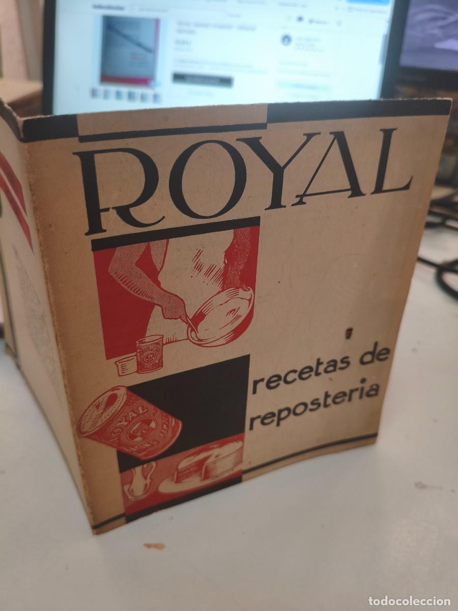 Cat&aacute;logos publicitarios: 40/50&acute;s PUBLICIDAD OBSEQUIO RECETAS REPOSTER&Iacute;A CON LEVADURA ''ROYAL BAKING POWDER'' CR&Eacute;MOR T&Aacute;RTARO