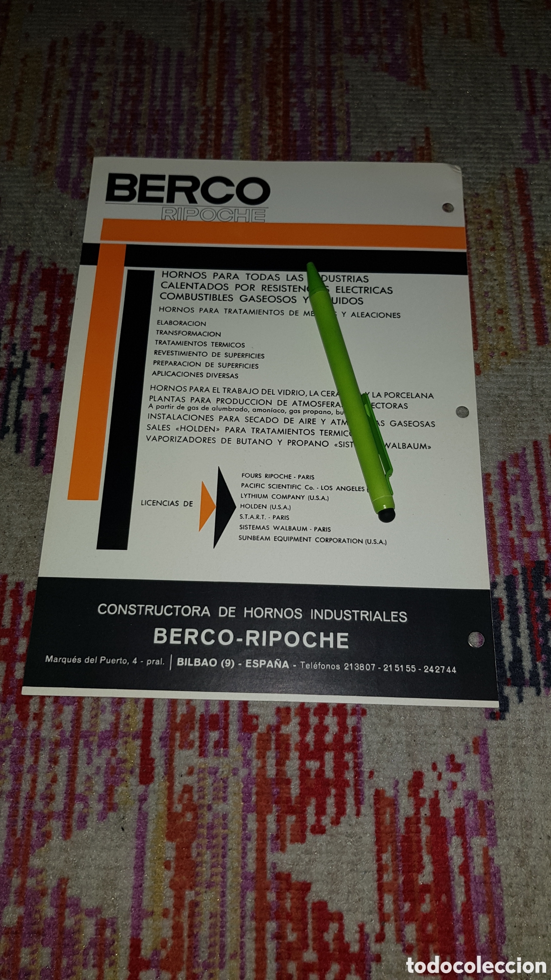 Cat&aacute;logos publicitarios: Berco Ripoche Bilbao