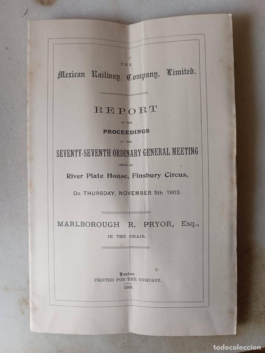 Cat&aacute;logos publicitarios: Libreto mexican railway company ferrocarriles M&eacute;jico