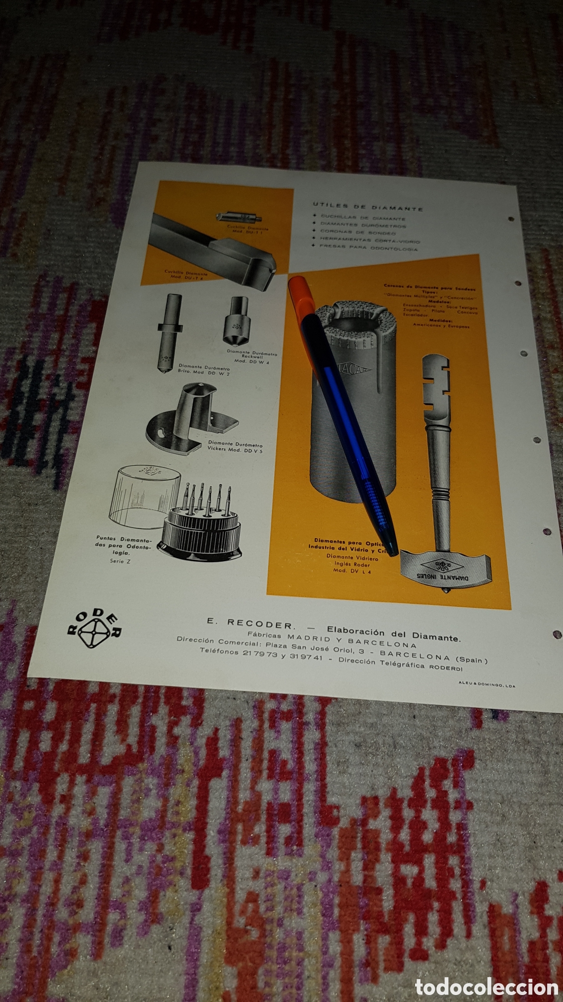 Cat&aacute;logos publicitarios: &Uacute;tiles de Diamante RODER