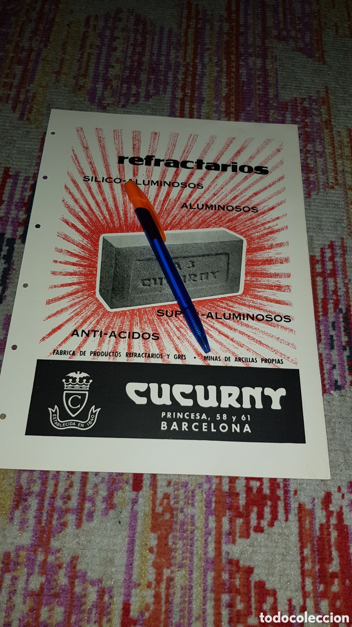 Cat&aacute;logos publicitarios: Ladrillos Refractarios Cucurny