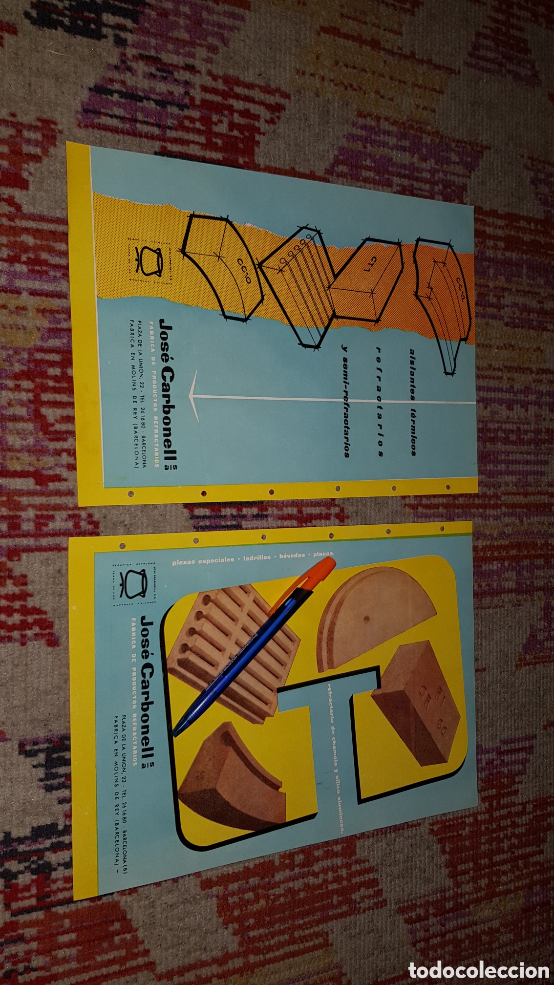 Cat&aacute;logos publicitarios: Fabrica de productos Refractarios Jos&eacute; Carbonell S.A