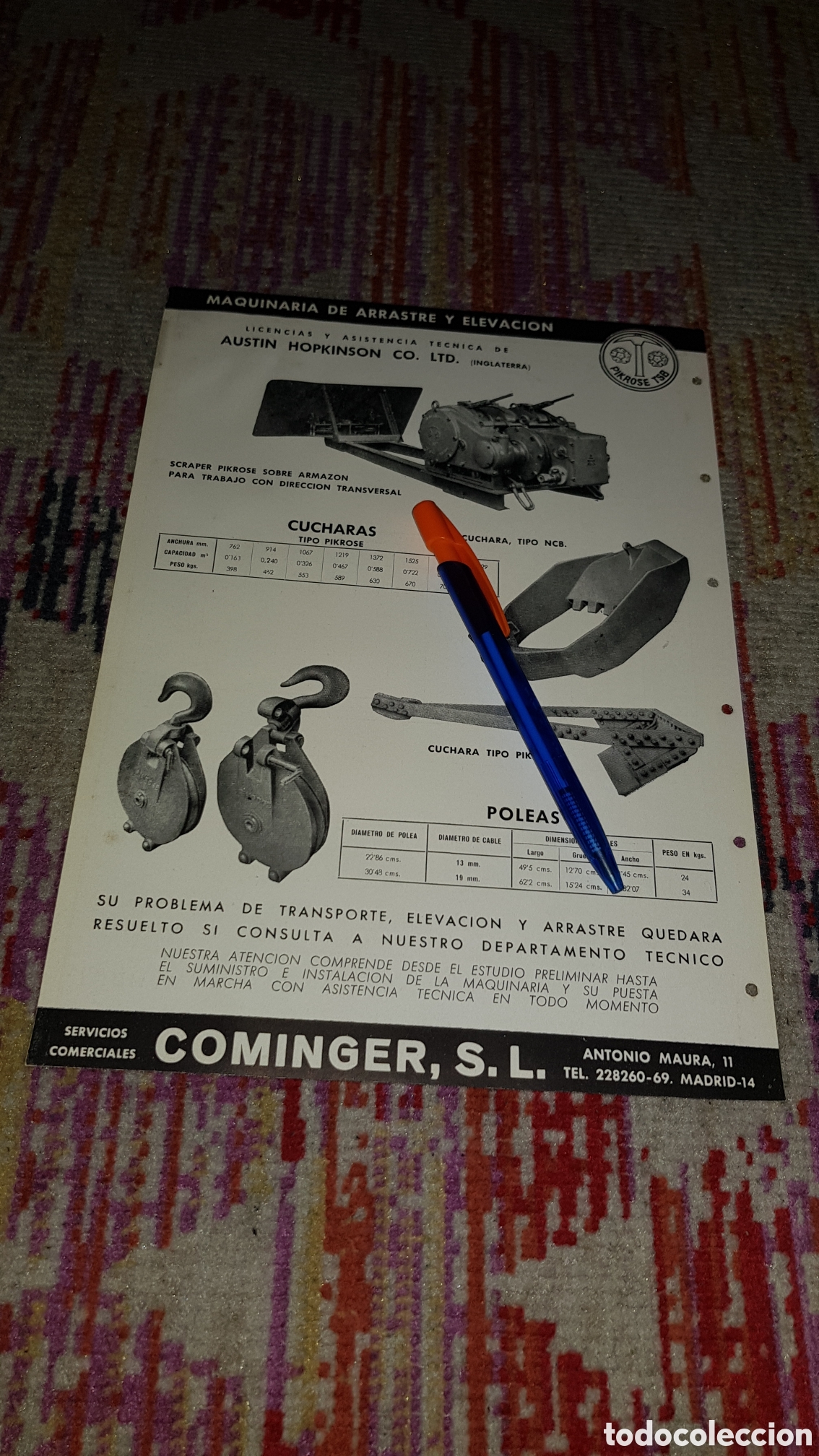 Cat&aacute;logos publicitarios: Maquinaria de arrastre y Elevaci&oacute;n