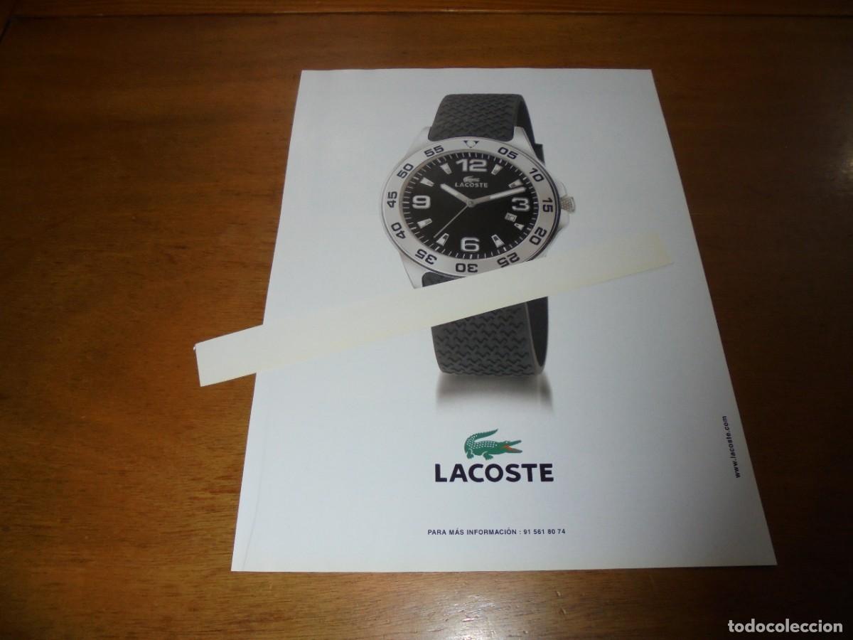 Cat&aacute;logos publicitarios: PUBLICIDAD 2004: RELOJ LACOSTE