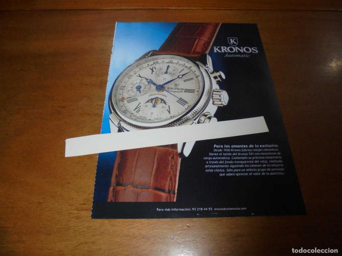 Cat&aacute;logos publicitarios: PUBLICIDAD 2004: RELOJ KRONOS AUTOMATIC