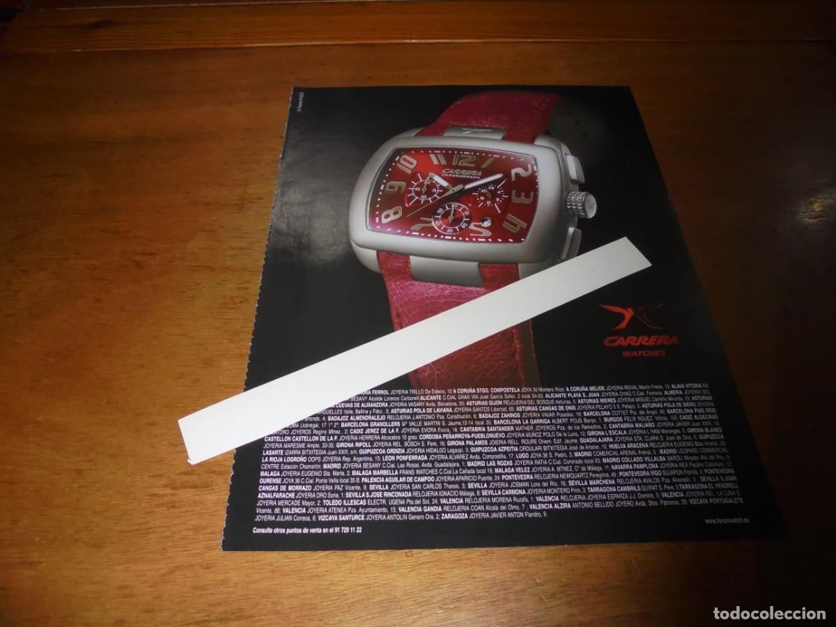 Cat&aacute;logos publicitarios: PUBLICIDAD 2004: RELOJ CARRERA