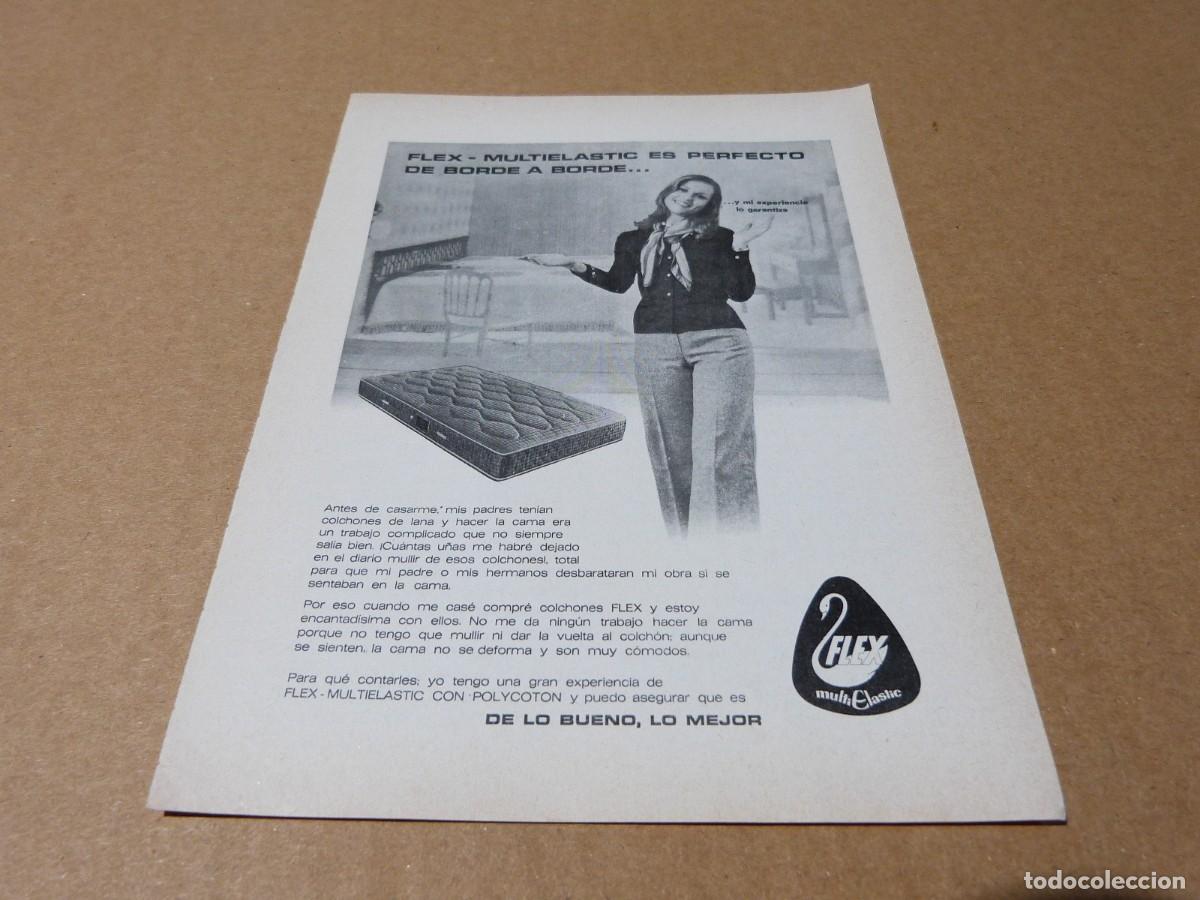Cat&aacute;logos publicitarios: Anuncio colchon Flex Multielastic es perfecto de borde a borde - Publicidad de los a&ntilde;os 60