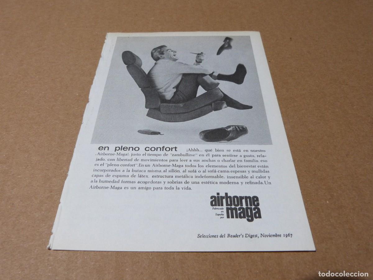 Cat&aacute;logos publicitarios: Anuncio butaca Airborne Maga en pleno confort - Publicidad de los a&ntilde;os 60
