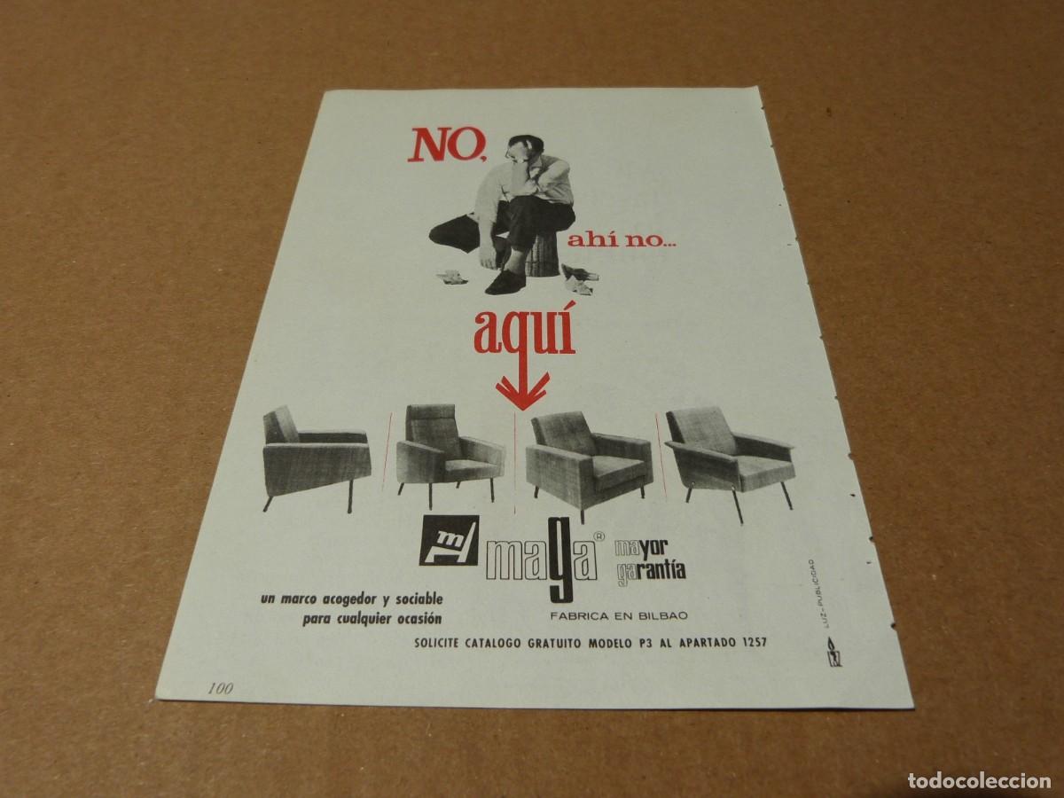 Cat&aacute;logos publicitarios: Anuncio butacas Airborne Maga un marco acogedor para cualquier ocasion - Publicidad de los a&ntilde;os 60
