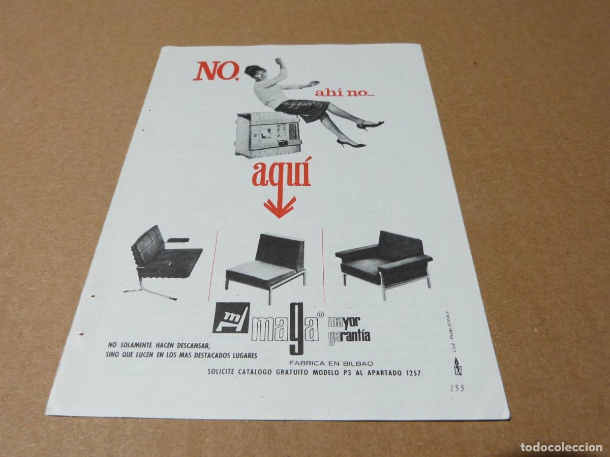 Cat&aacute;logos publicitarios: Anuncio butacas Airborne Maga lucen en los mas destacados lugares - Publicidad de los a&ntilde;os 60
