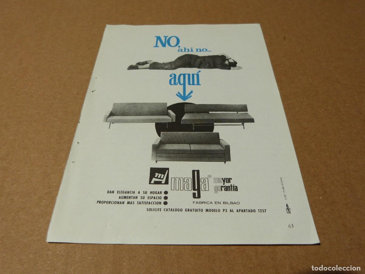 Cat&aacute;logos publicitarios: Anuncio sofas Airborne Maga dan elegancia a su hogar - Publicidad de los a&ntilde;os 60
