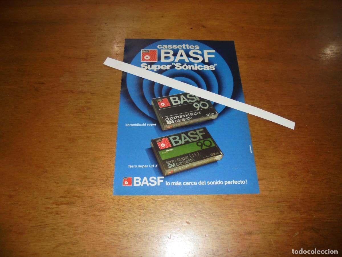 Cat&aacute;logos publicitarios: PUBLICIDAD 1981: CASSETTES BASF SUPER S&Oacute;NICAS. CHROMODIOXID SUOER Y FERRO SUPER LH I