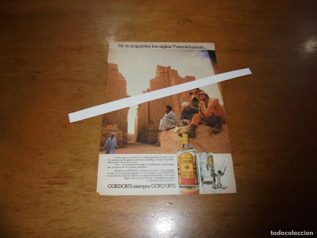 Cat&aacute;logos publicitarios: PUBLICIDAD 1981: GORDON'S GIN