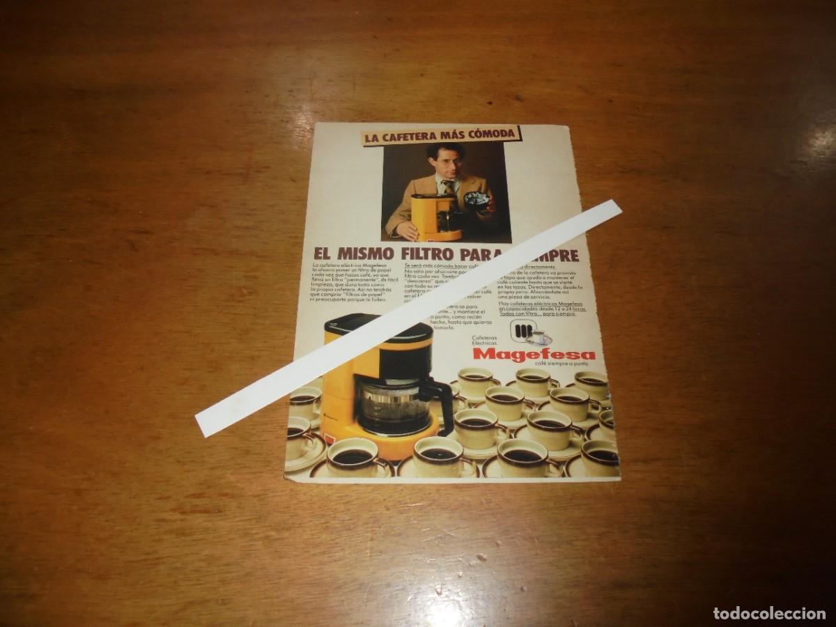 Cat&aacute;logos publicitarios: PUBLICIDAD 1981: CAFETERA EL&Eacute;CTRICA MAGEFESA