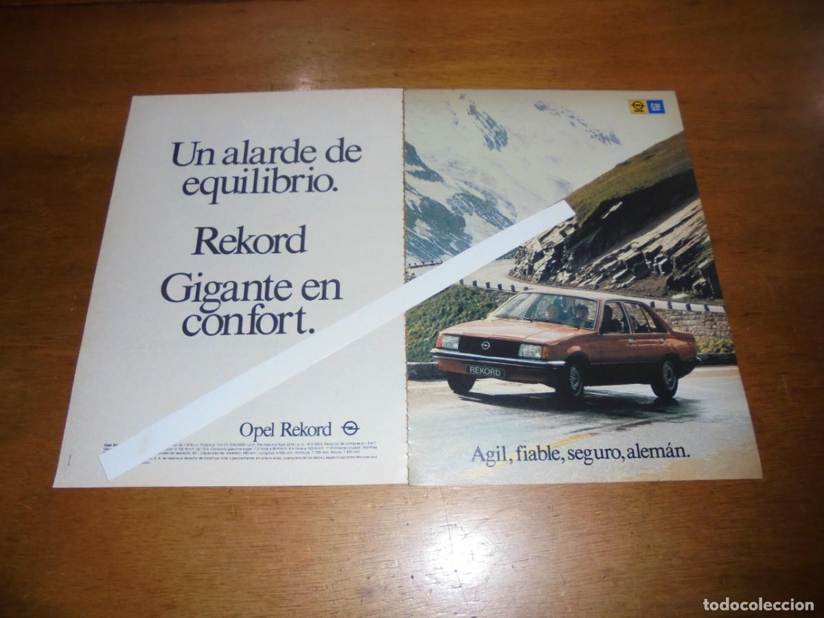 Cat&aacute;logos publicitarios: PUBLICIDAD 1981: OPEL REKORD