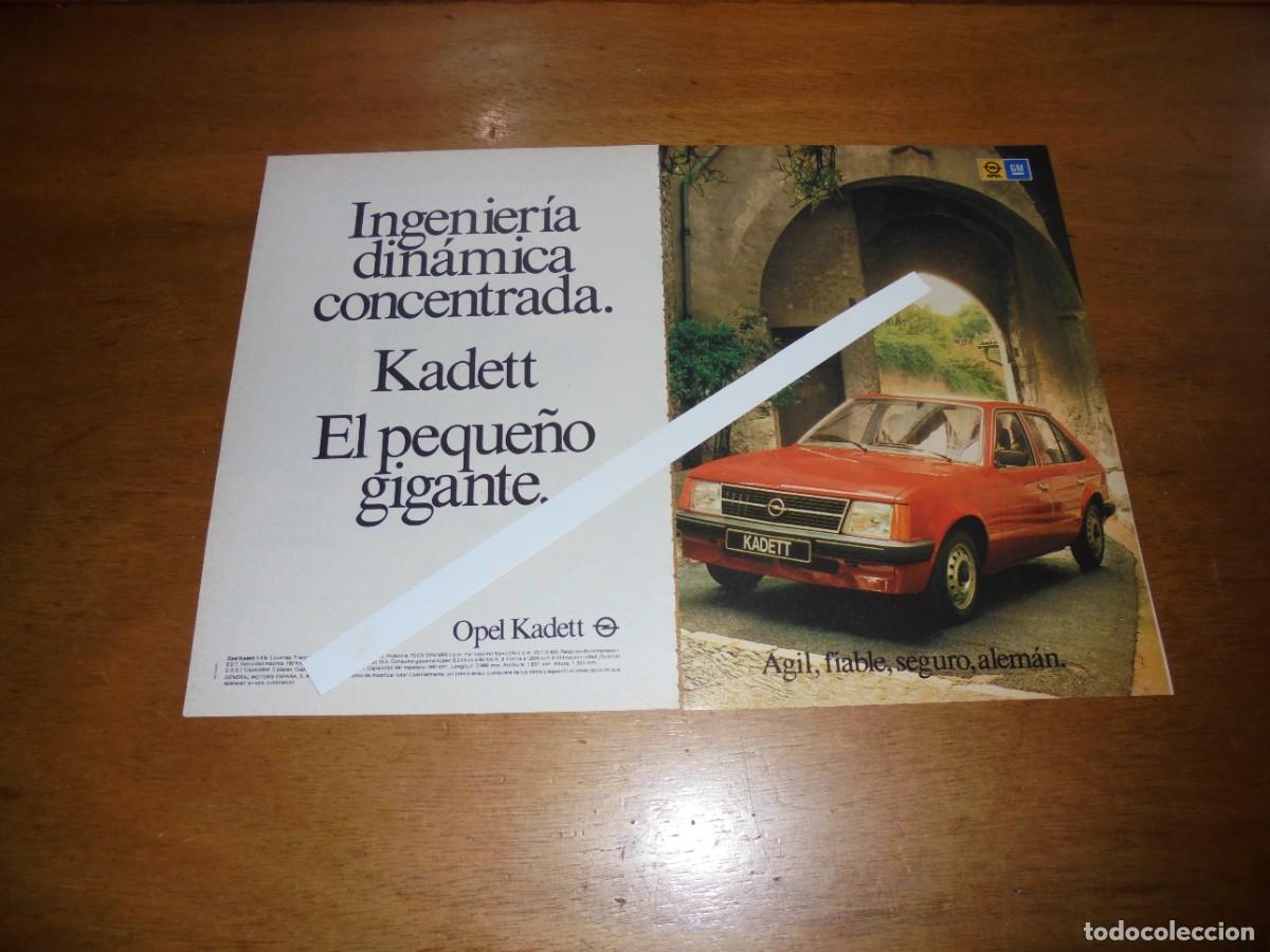 Cat&aacute;logos publicitarios: PUBLICIDAD 1981: OPEL KADETT