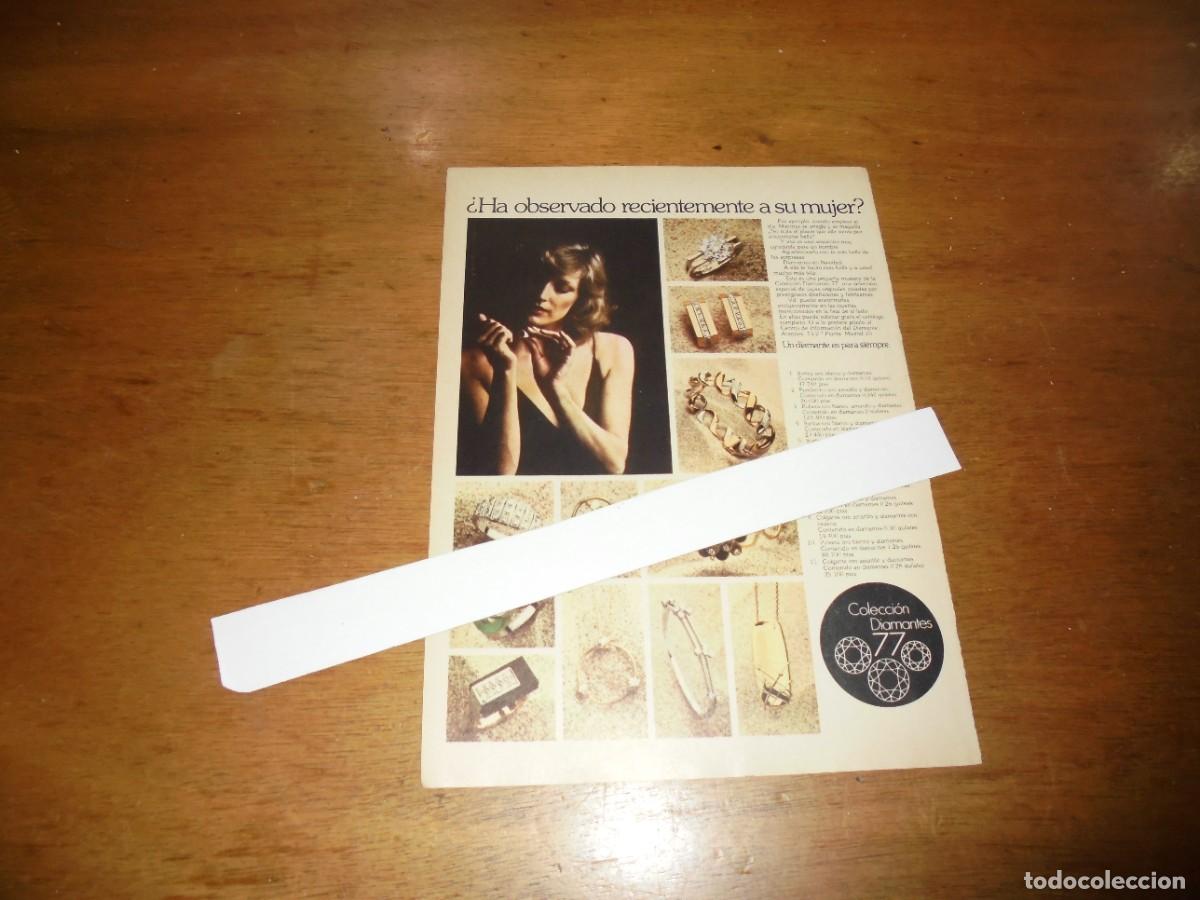 Cat&aacute;logos publicitarios: PUBLICIDAD 1976: UN DIAMANTE ES PARA SIEMPRE