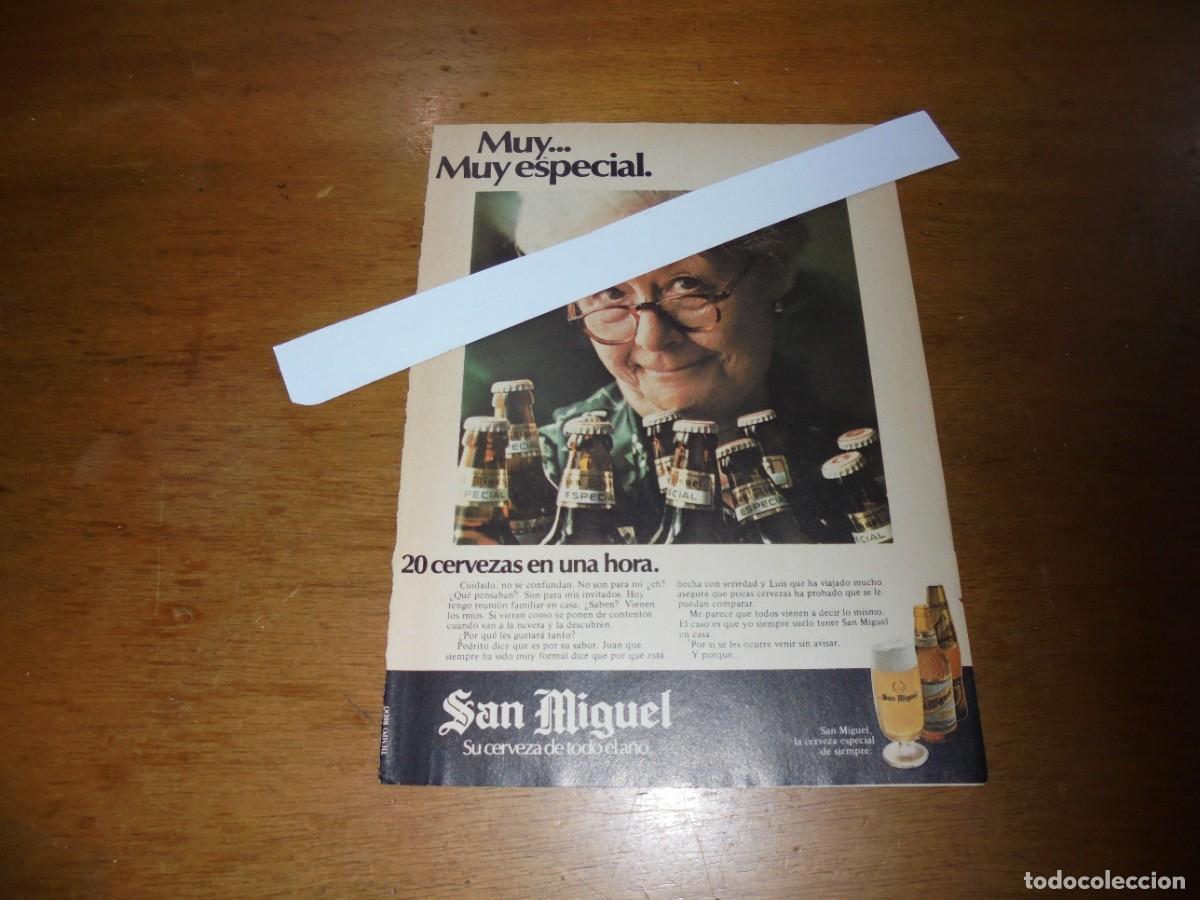 Cat&aacute;logos publicitarios: PUBLICIDAD 1976: CERVEZA SAN MIGUEL