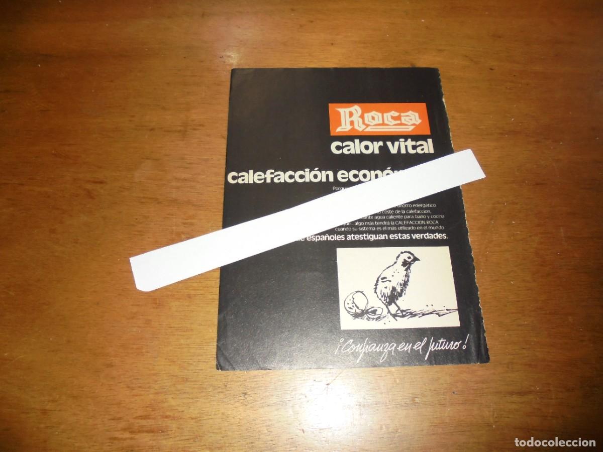 Cat&aacute;logos publicitarios: PUBLICIDAD 1978: ROCA CALEFACCI&Oacute;N ECON&Oacute;MICA / CALCULADORAS HEWLETT-PACKARD