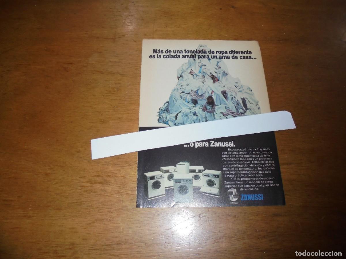 Cat&aacute;logos publicitarios: PUBLICIDAD 1977: LAVADORAS ZANUSSI