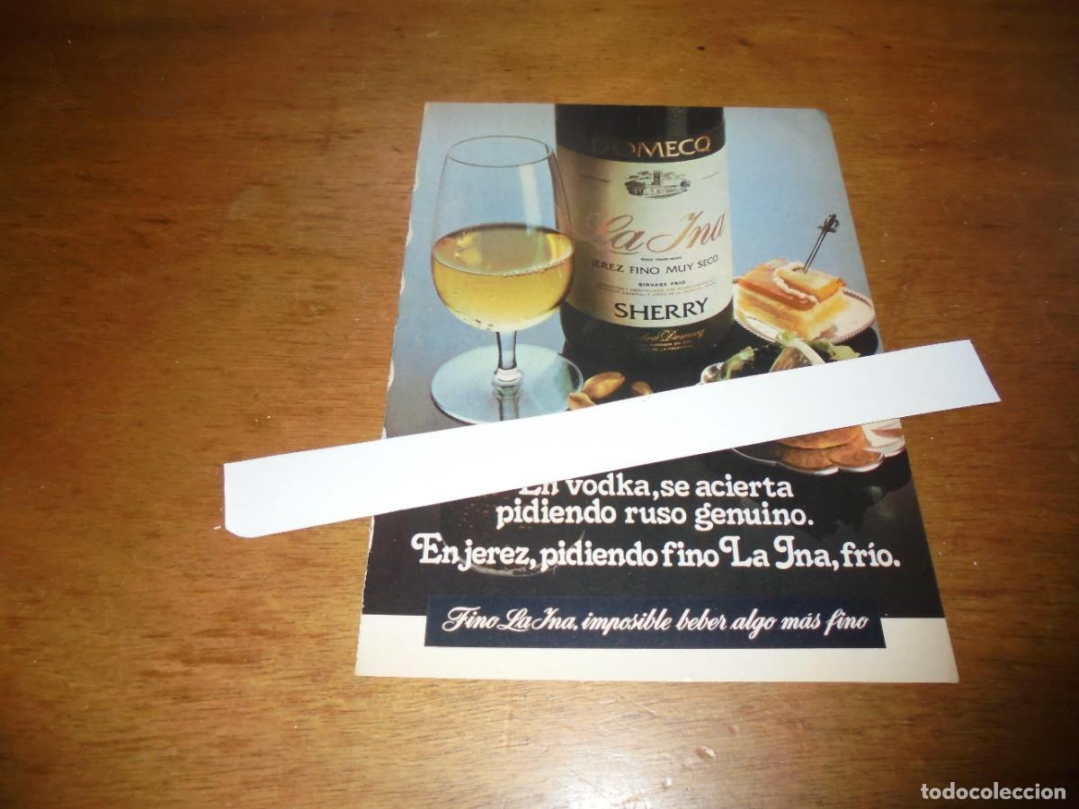 Cat&aacute;logos publicitarios: PUBLICIDAD 1977: JEREZ FINO LA INA