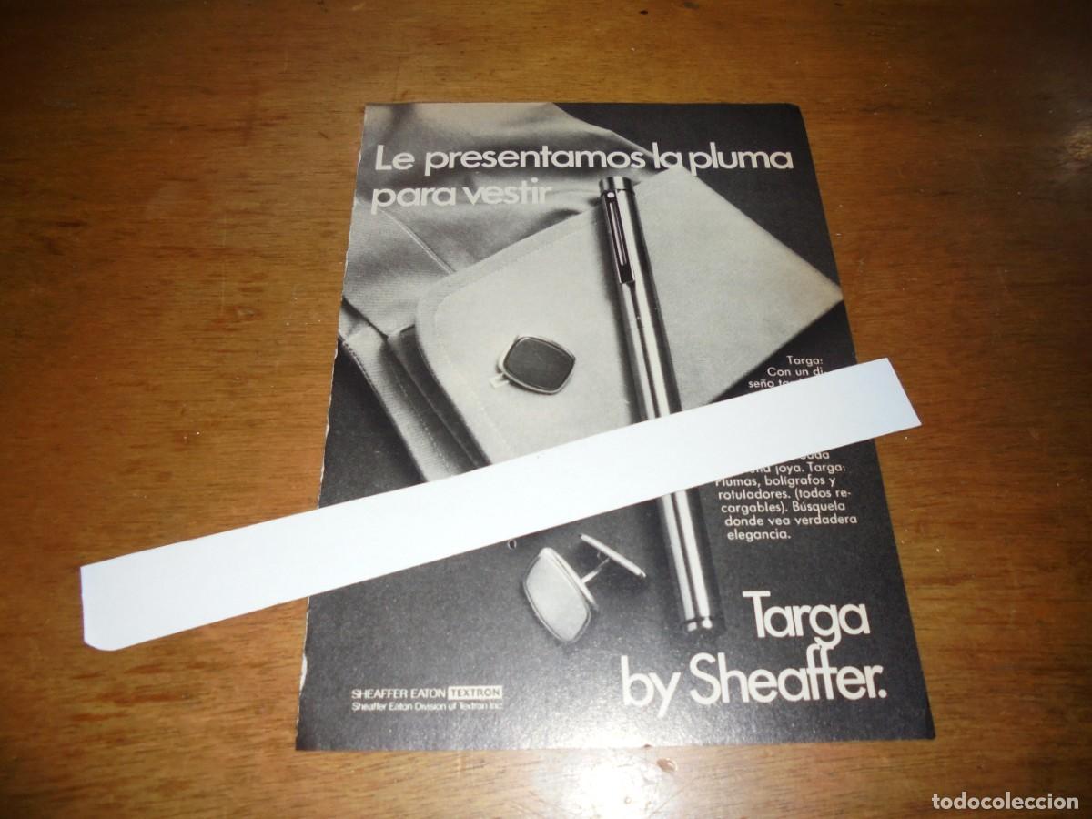 Cat&aacute;logos publicitarios: PUBLICIDAD 1977: PLUMA TARGA BY SHEAFFER
