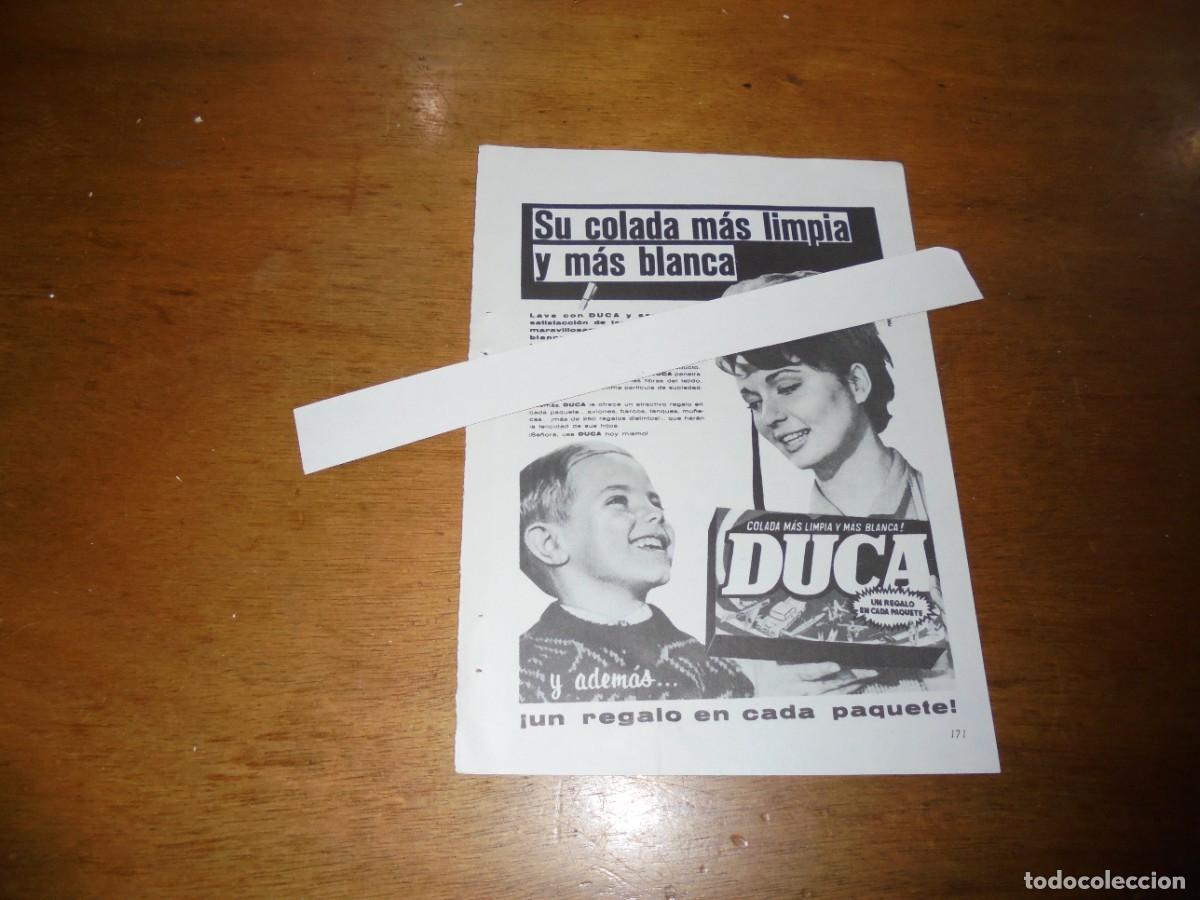 Cataloghi pubblicitari: PUBLICIDAD 1963: DETERGENTE DUCA. UN REGALO EN CADA PAQUETE.