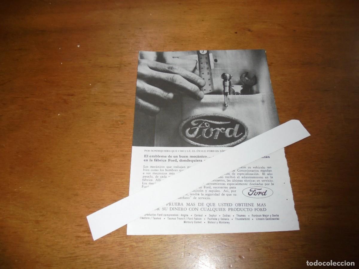 Cat&aacute;logos publicitarios: PUBLICIDAD 1963: FORD - Foto 1