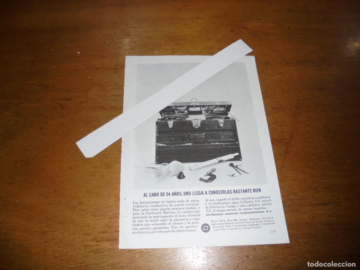 Cataloghi pubblicitari: PUBLICIDAD 1963: HERRAMIENTAS OUTBOARD MARINE