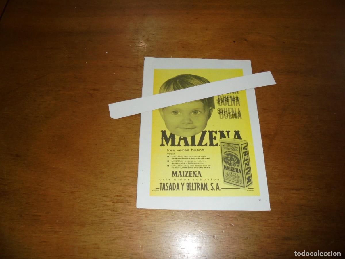 Cataloghi pubblicitari: PUBLICIDAD 1963: MAIZENA, CRIA NI&Ntilde;OS ROBUSTOS. TASADA Y BELTR&Aacute;N S.A.