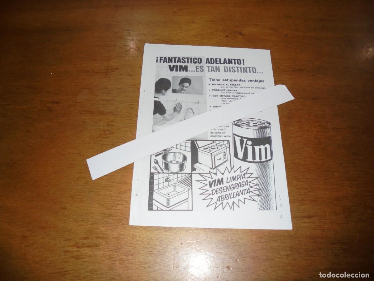 Cat&aacute;logos publicitarios: PUBLICIDAD 1963: LIMPIADOR VIM