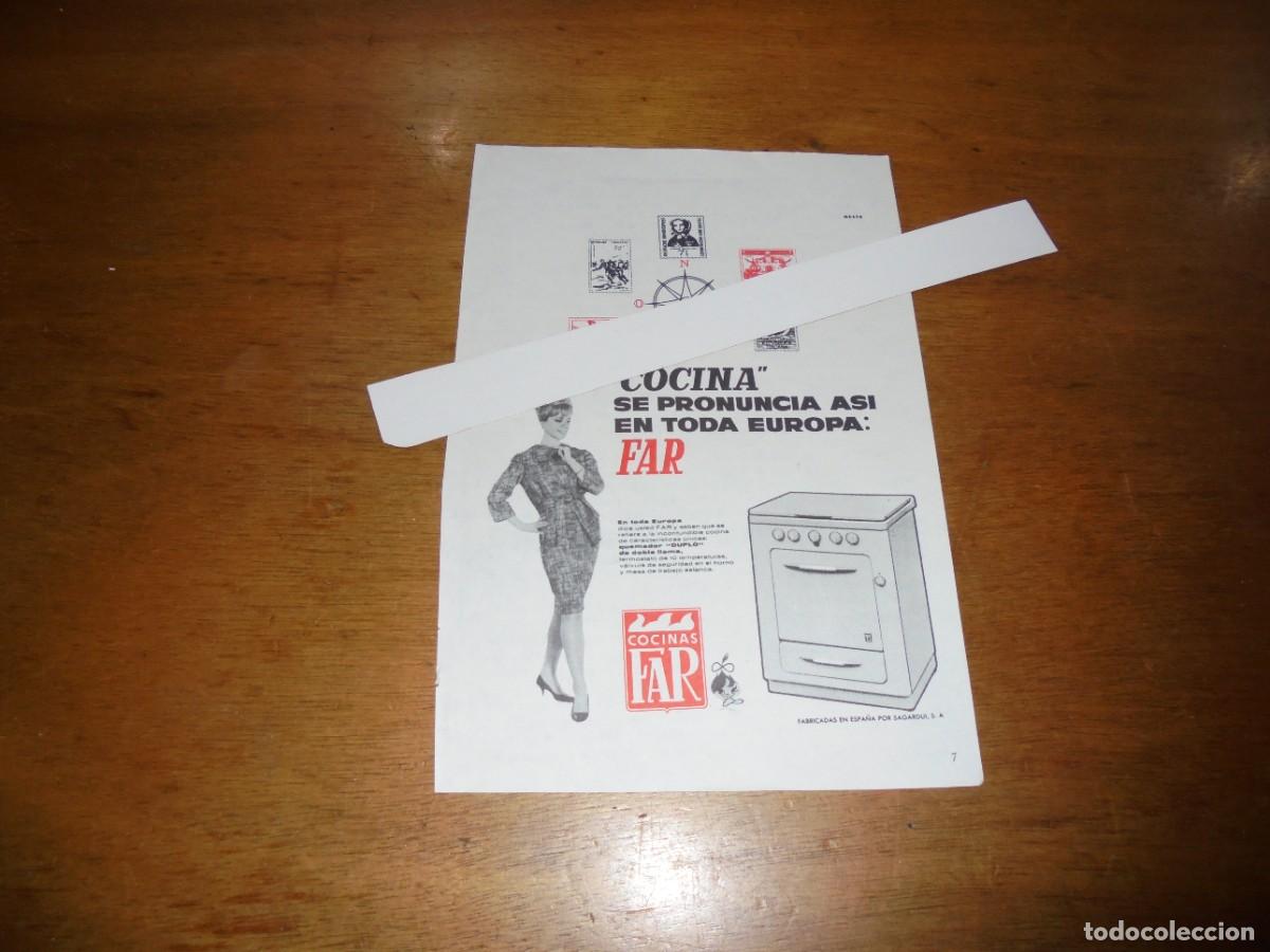 Cat&aacute;logos publicitarios: PUBLICIDAD 1963: COCINAS FAR - Foto 1